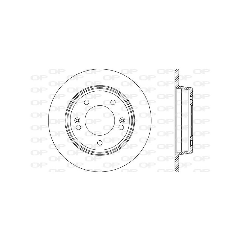 Jeu de 2 disques de frein OPEN PARTS