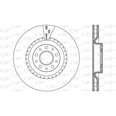 Jeu de 2 disques de frein OPEN PARTS