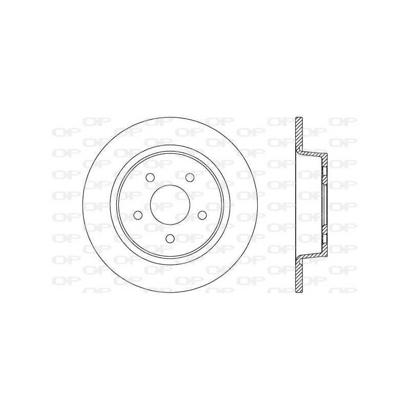 Jeu de 2 disques de frein OPEN PARTS