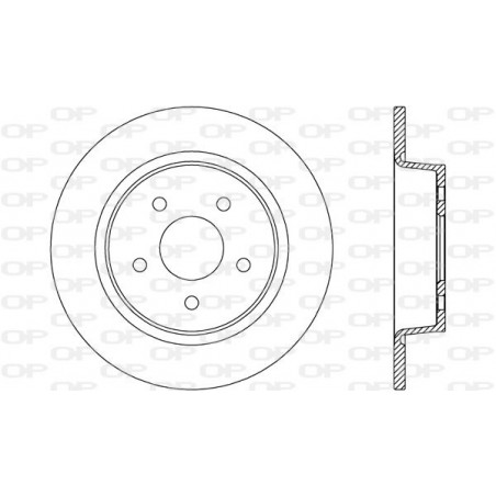 Jeu de 2 disques de frein OPEN PARTS