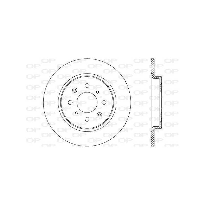Jeu de 2 disques de frein OPEN PARTS