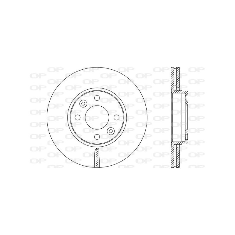Jeu de 2 disques de frein OPEN PARTS