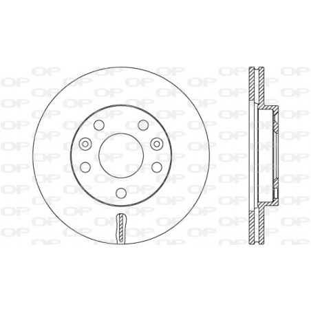 Jeu de 2 disques de frein OPEN PARTS