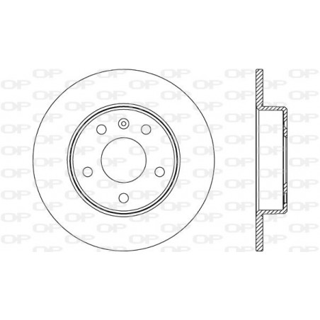 Jeu de 2 disques de frein OPEN PARTS