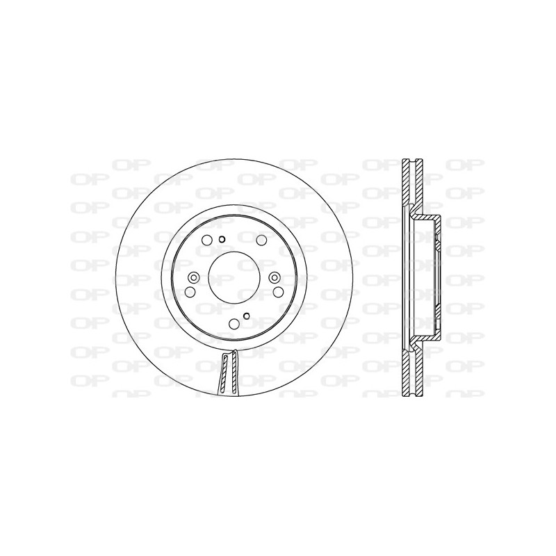 Jeu de 2 disques de frein OPEN PARTS