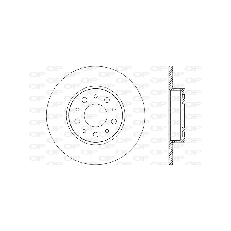 Jeu de 2 disques de frein OPEN PARTS