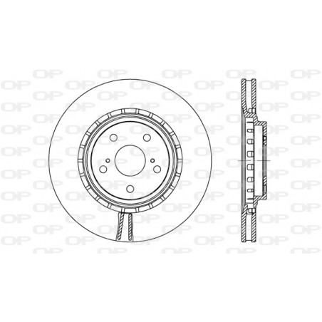 Jeu de 2 disques de frein OPEN PARTS