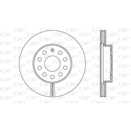 Jeu de 2 disques de frein OPEN PARTS
