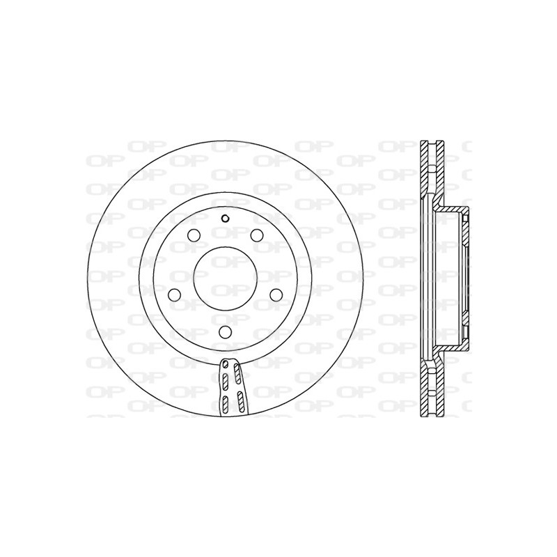 Jeu de 2 disques de frein OPEN PARTS