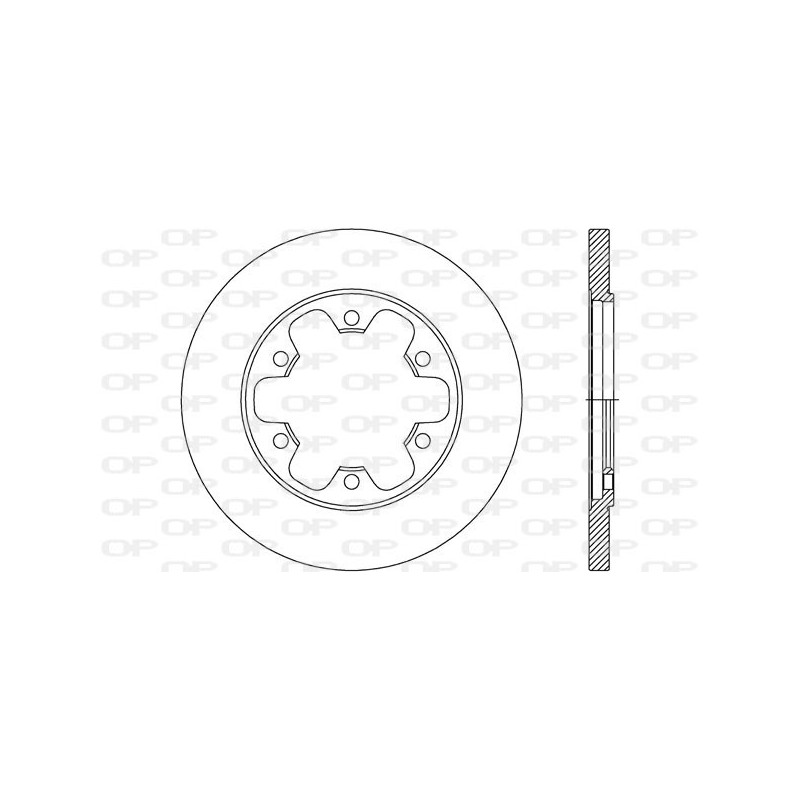 Jeu de 2 disques de frein OPEN PARTS