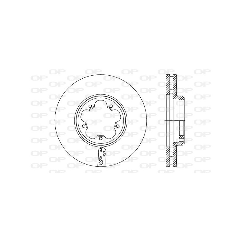 Jeu de 2 disques de frein OPEN PARTS