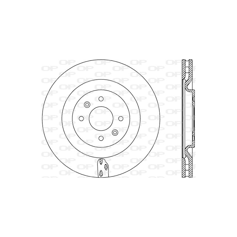 Jeu de 2 disques de frein OPEN PARTS