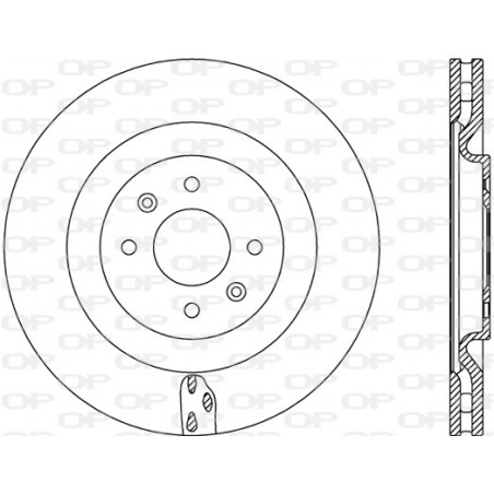 Jeu de 2 disques de frein OPEN PARTS