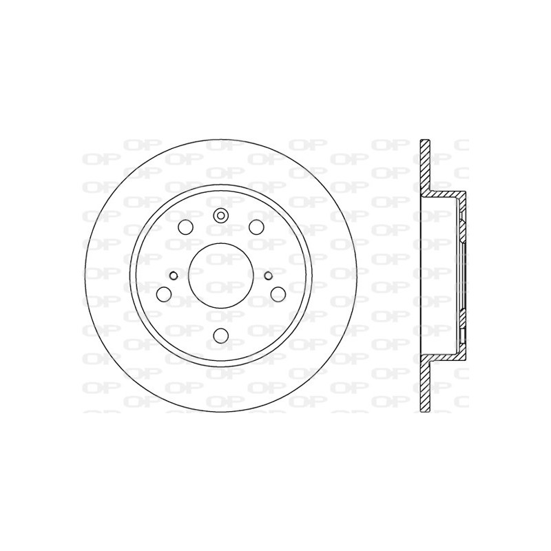 Jeu de 2 disques de frein OPEN PARTS