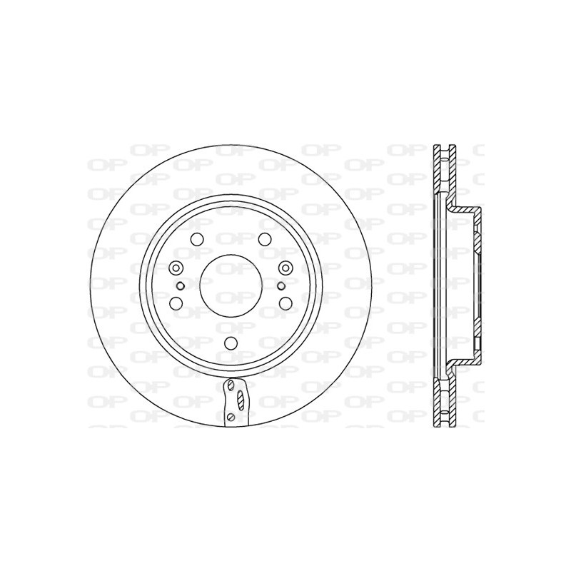 Jeu de 2 disques de frein OPEN PARTS