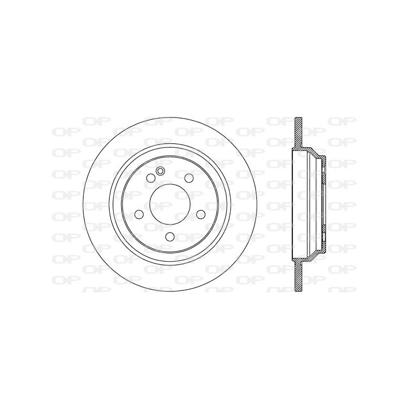 Jeu de 2 disques de frein OPEN PARTS