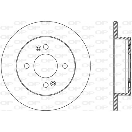 Jeu de 2 disques de frein OPEN PARTS