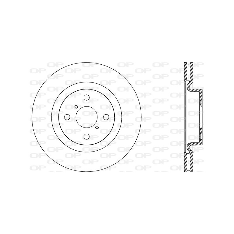 Jeu de 2 disques de frein OPEN PARTS