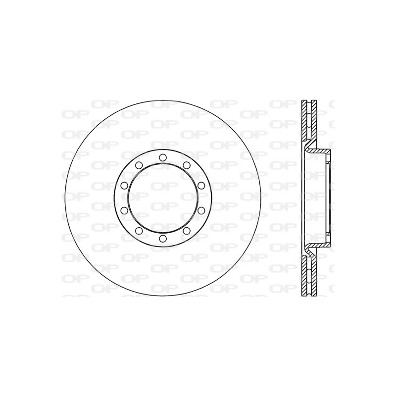 Jeu de 2 disques de frein OPEN PARTS
