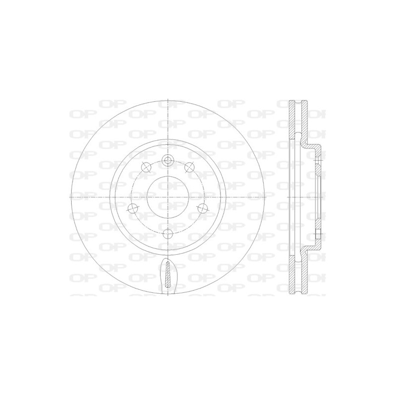 Jeu de 2 disques de frein OPEN PARTS