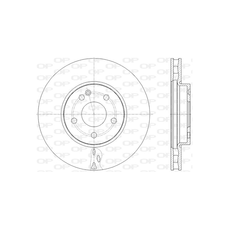 Jeu de 2 disques de frein OPEN PARTS