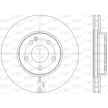Jeu de 2 disques de frein OPEN PARTS