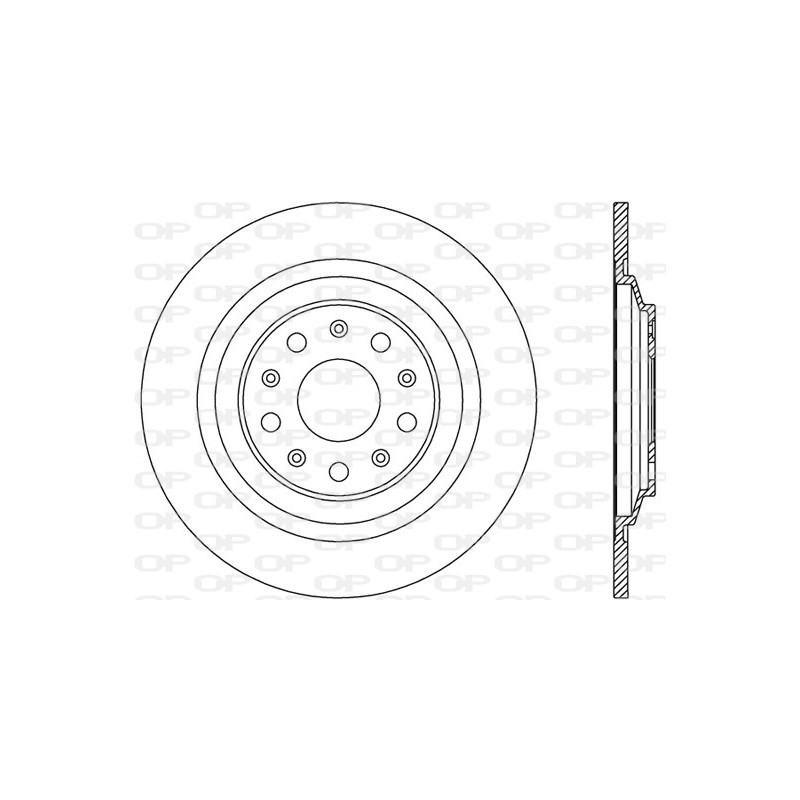 Jeu de 2 disques de frein OPEN PARTS