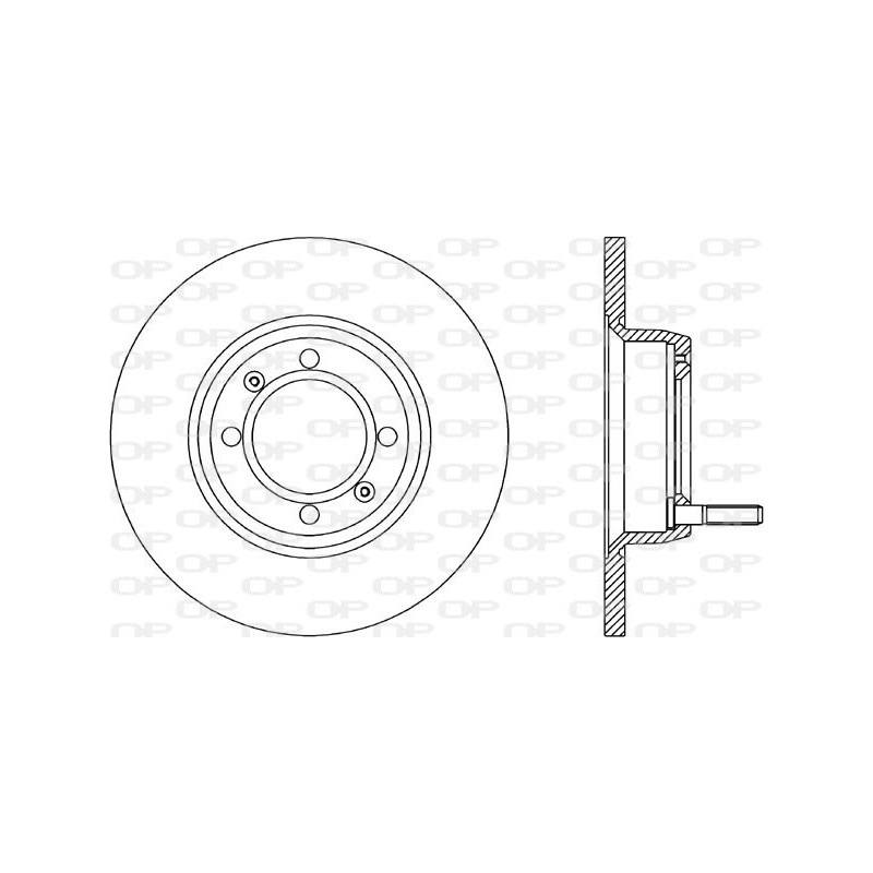 Jeu de 2 disques de frein OPEN PARTS