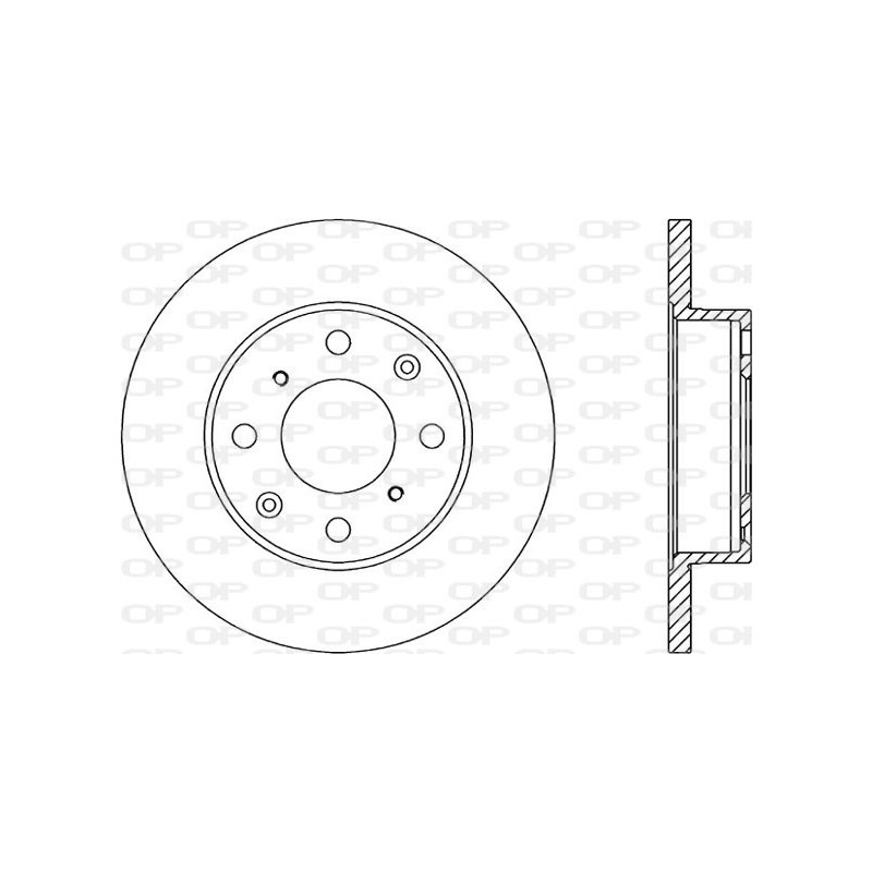 Jeu de 2 disques de frein OPEN PARTS