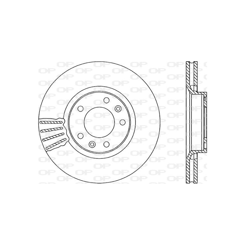 Jeu de 2 disques de frein OPEN PARTS