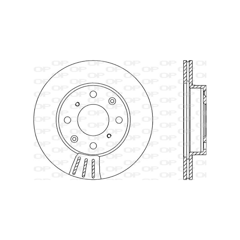 Jeu de 2 disques de frein OPEN PARTS
