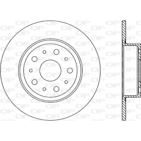 Jeu de 2 disques de frein OPEN PARTS