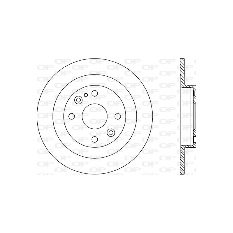 Jeu de 2 disques de frein OPEN PARTS