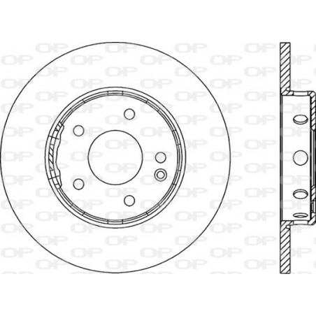 Jeu de 2 disques de frein OPEN PARTS