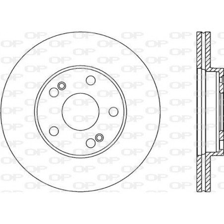 Jeu de 2 disques de frein OPEN PARTS