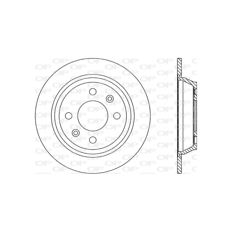 Jeu de 2 disques de frein OPEN PARTS