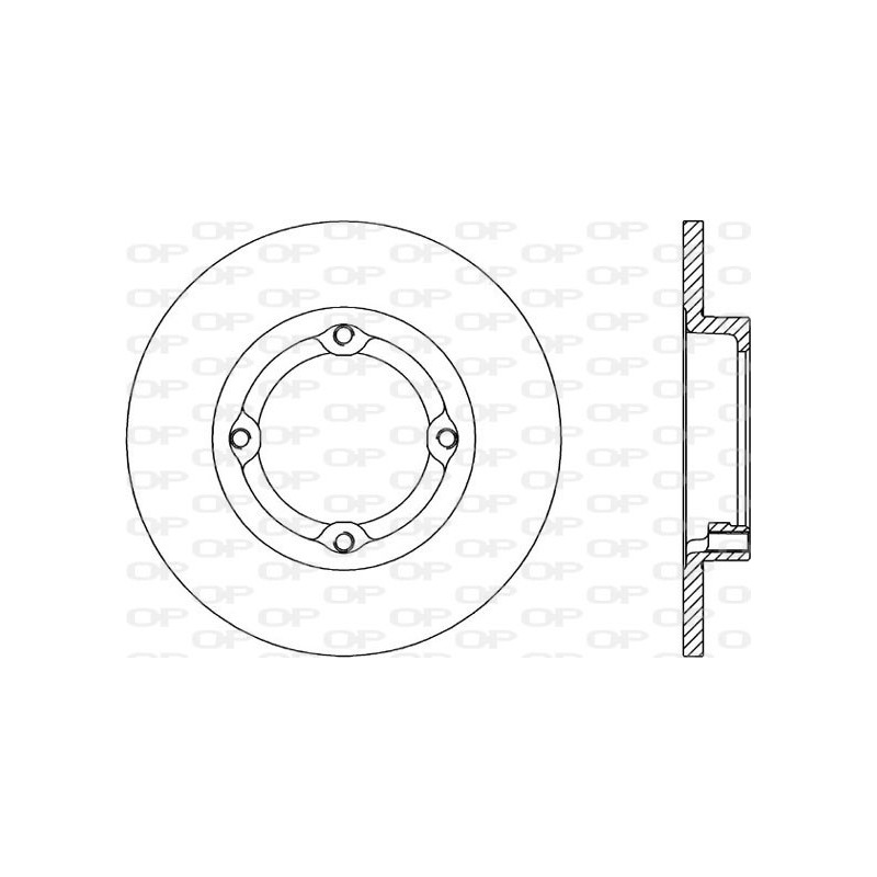 Jeu de 2 disques de frein OPEN PARTS