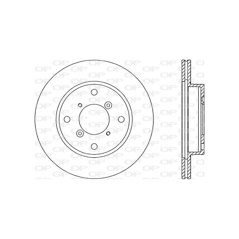 Jeu de 2 disques de frein OPEN PARTS