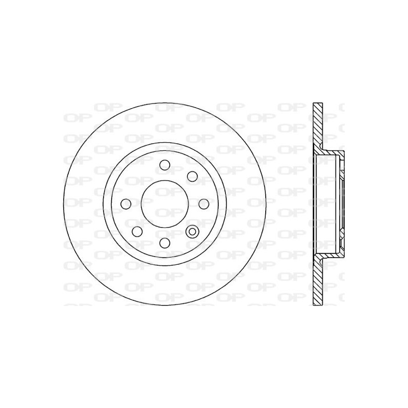 Jeu de 2 disques de frein OPEN PARTS