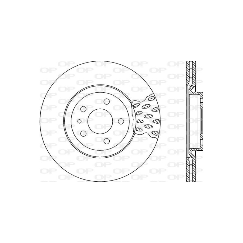Jeu de 2 disques de frein OPEN PARTS