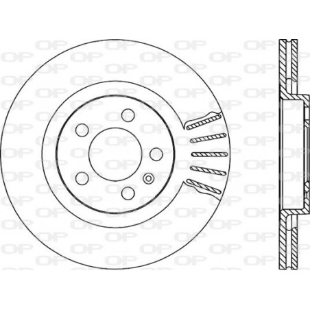 Jeu de 2 disques de frein OPEN PARTS