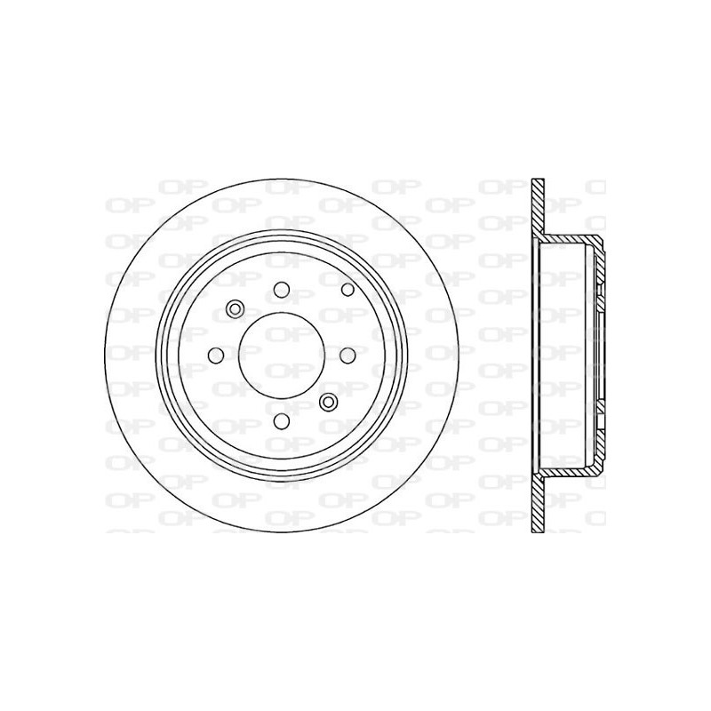 Jeu de 2 disques de frein OPEN PARTS