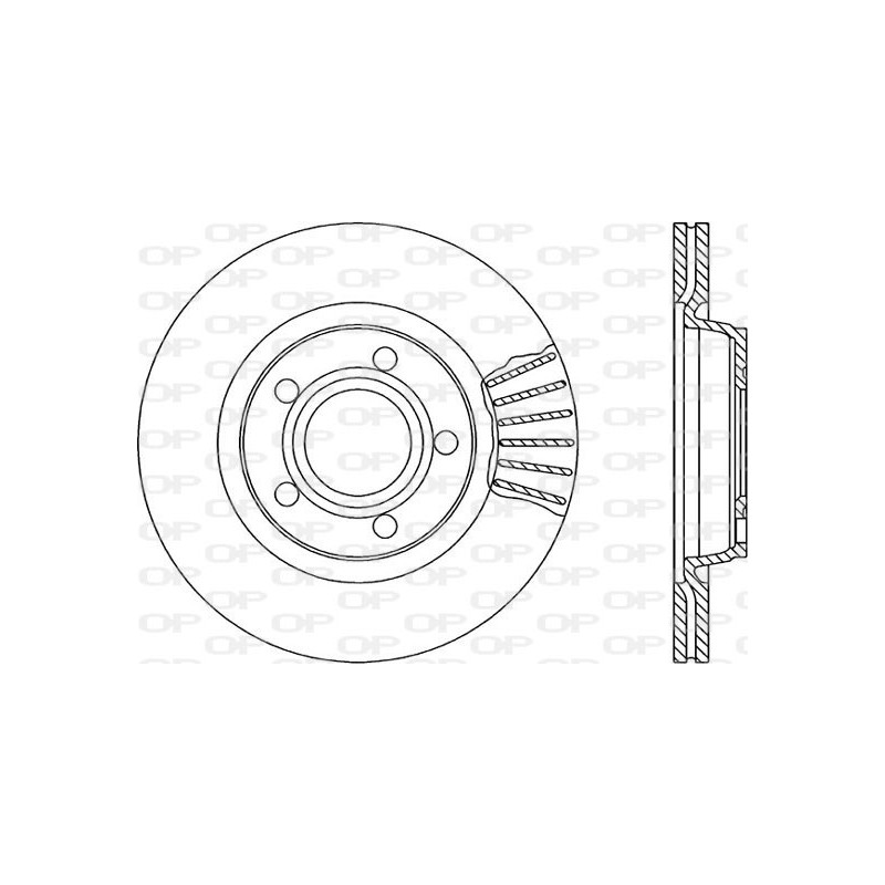 Jeu de 2 disques de frein OPEN PARTS
