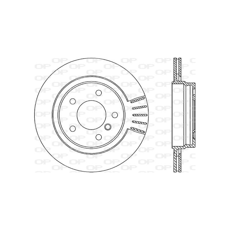 Jeu de 2 disques de frein OPEN PARTS