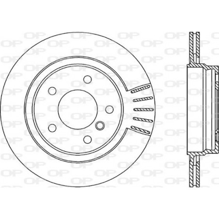Jeu de 2 disques de frein OPEN PARTS