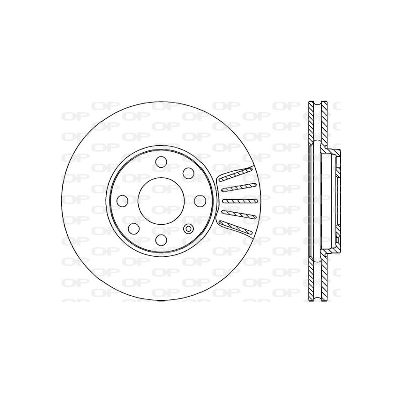 Jeu de 2 disques de frein OPEN PARTS
