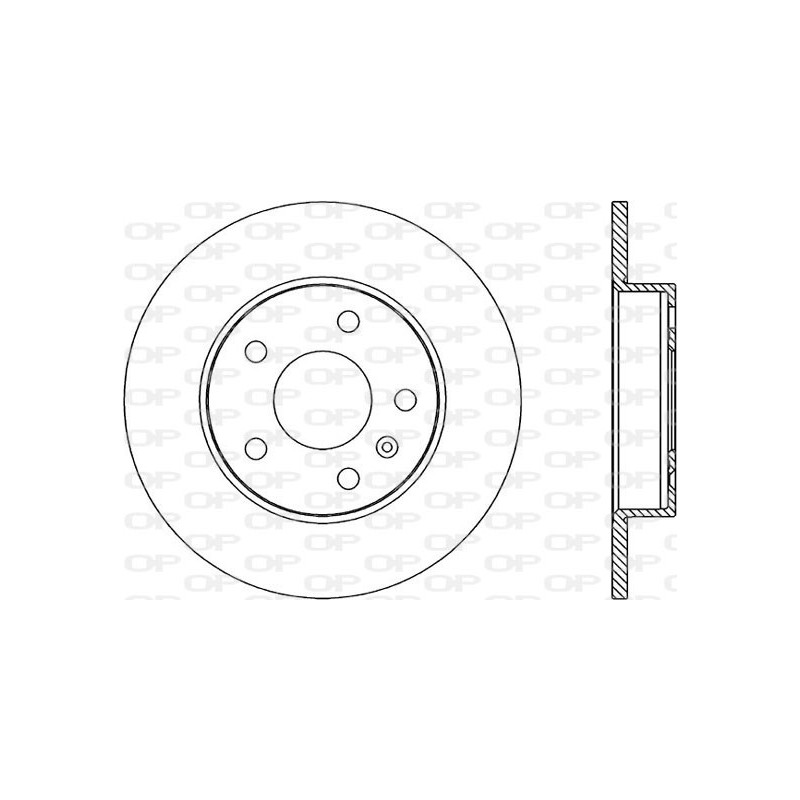 Jeu de 2 disques de frein OPEN PARTS