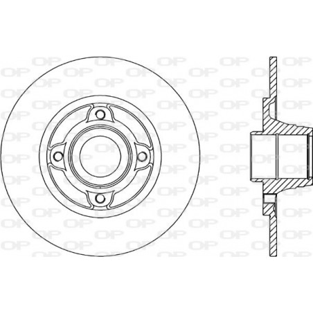 Jeu de 2 disques de frein OPEN PARTS