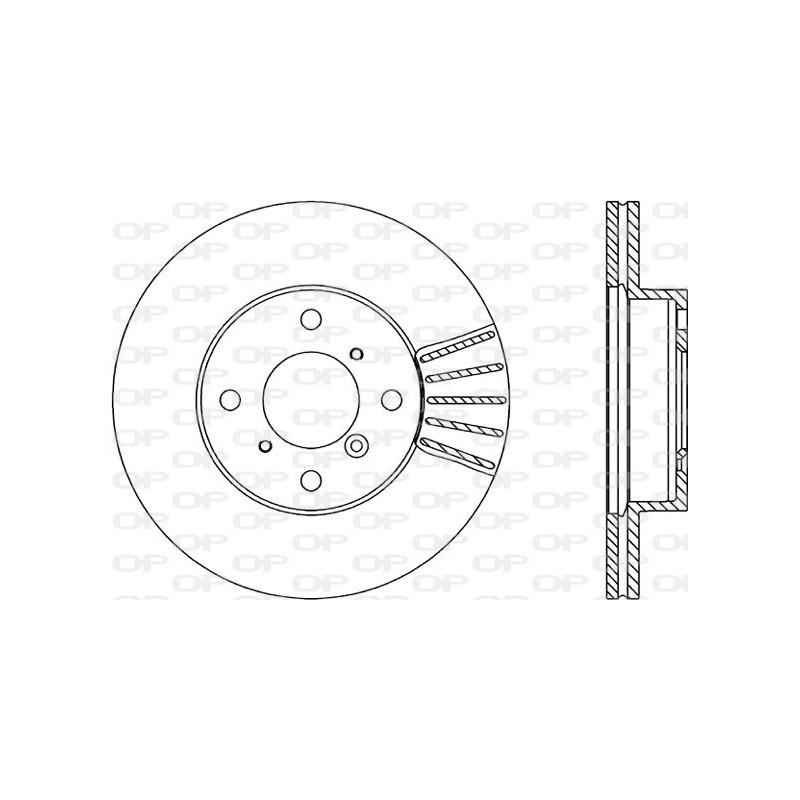 Jeu de 2 disques de frein OPEN PARTS