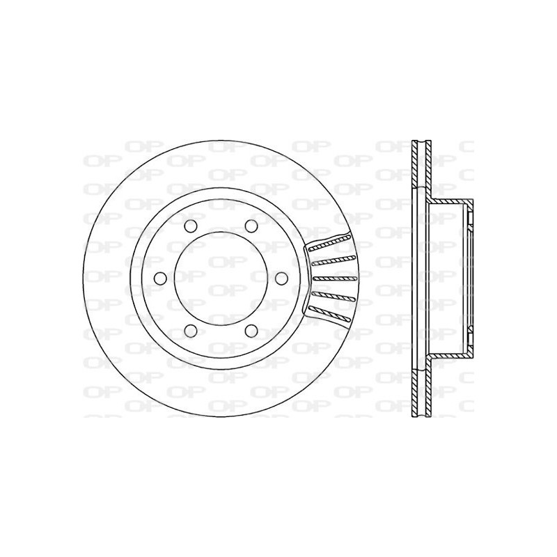 Jeu de 2 disques de frein OPEN PARTS